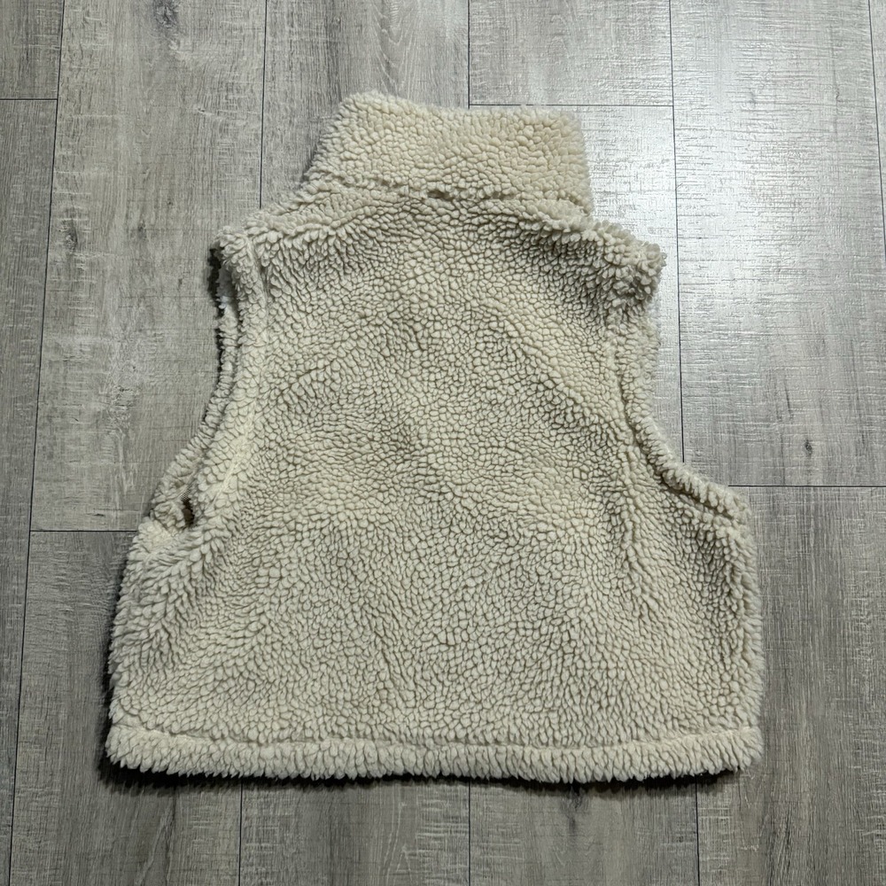 Nike Sportswear Swoosh Sherpa Fleece Vest Womens Oatmeal DH1091 206 Size Medium - Picture 3 of 9
